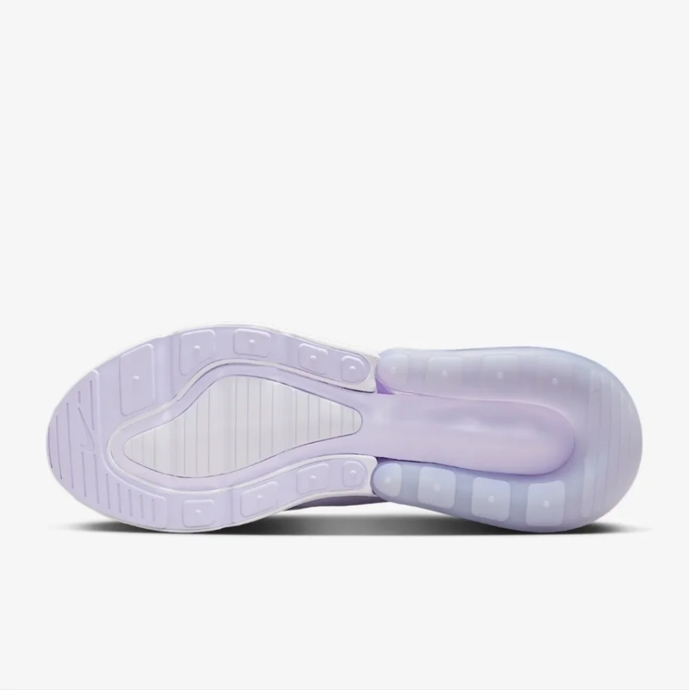 Bling Womens Nike Air Max 270 Purple Sneakers Customized With Clear Crystals